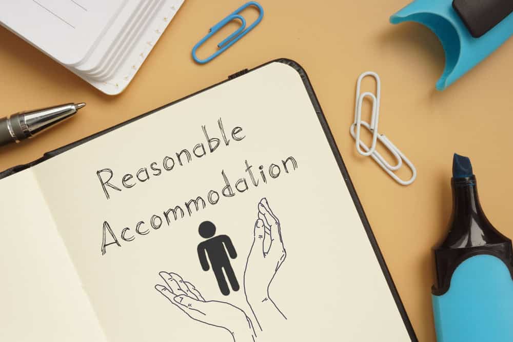 A reasonable accommodation booklet to symbolize the job accommodation network.